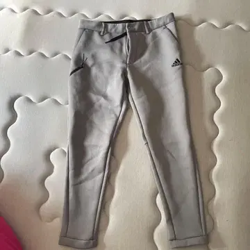 adidas 그레이 골프 팬츠 지퍼 포켓 부착