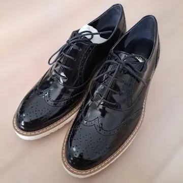 새상품급 23.5 Celica 페이턴트 옥스퍼드 신발