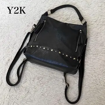 새상품급 Y2K 아카이브 3way 백팩 숄더 토트 스터드 블랙