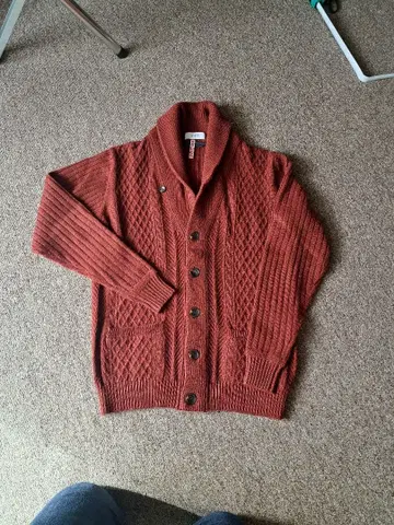 SHIPSS 사이즈 브라운 케이블 니트 가디건