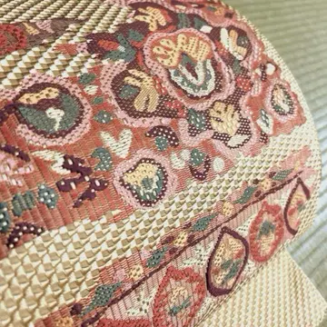 순수 실크 하카타 오리 나고야 오비 [자수 추상 무늬]