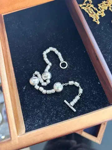 포메라토 도도 실버 925 18yg 비즈 팔찌