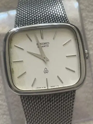 [ 배터리 교체 완료 ] SEIKO 쿼츠 손목시계 메쉬 밴딩