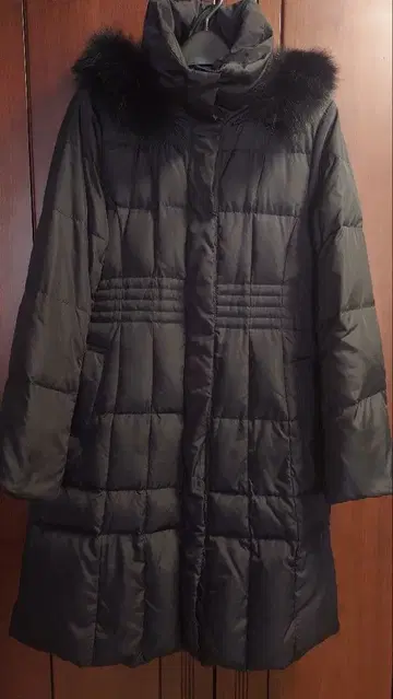 Ketty luxury 후드&퍼 포함 블랙 롱 다운 자켓