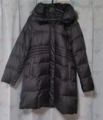 후드 부착 다운 코트