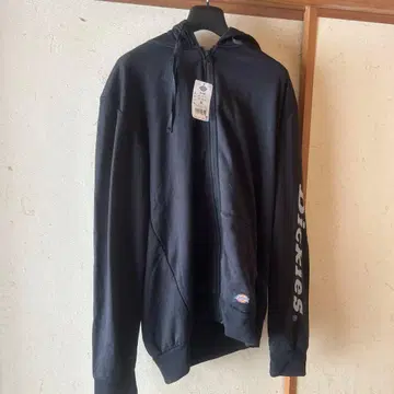Dickies 블랙 집업 후드티