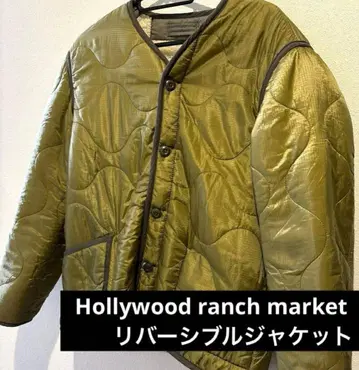 할리우드 런치마켓/보아 퀼트 리버서블 라이너/자켓/카키