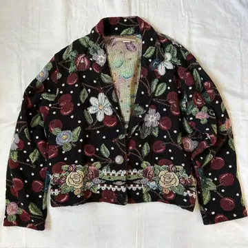 USA제 빈티지 후르츠 고블랑 자켓 구제 의류 올 패턴 태피스트리