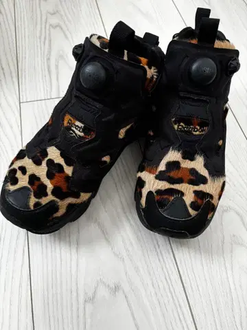 리복 인스타 펌프 퓨리 레오파드 무늬