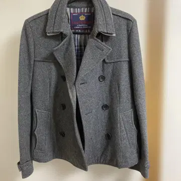 COMME CA COMMUNE 그레이 더블 브레스트 코트 새상품급