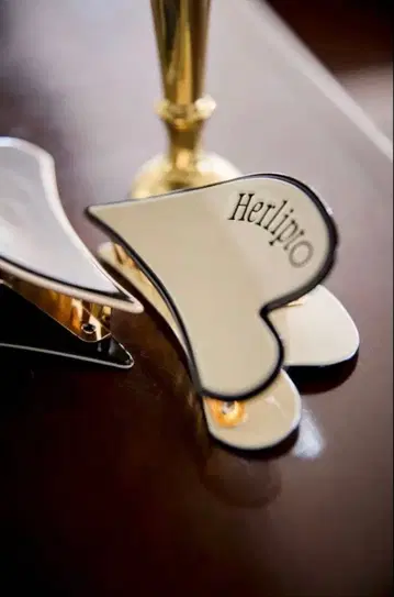 herlipto Bicolor Heart Hair Clip