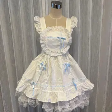 베이비더스타즈 샤인브라이트 에이프런 색스 블루 새상품급