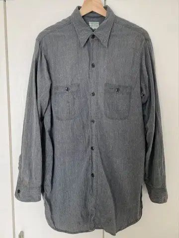 50's HERCULES 블랙 샴브레이 셔츠