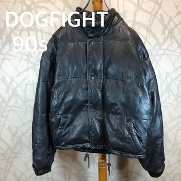 도그파이트 DOGFIGHT 90s 가죽 다운 자켓 램 가죽 R