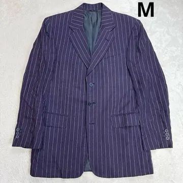 잉게보그 스트라이프 테일러드 자켓 M 사이즈 퍼플 이탈리아제