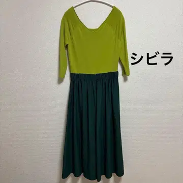 시빌라 니트 도킹 롱 원피스 그린 사이즈 1 이토킨