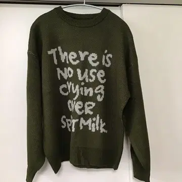 nemne 니트 스웨터 녹색 그린