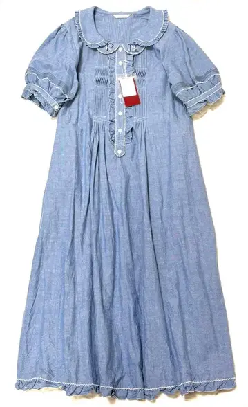 월요일까지 한정판 핑크하우스 멋스럽고 귀여운 데님 원피스 새상품