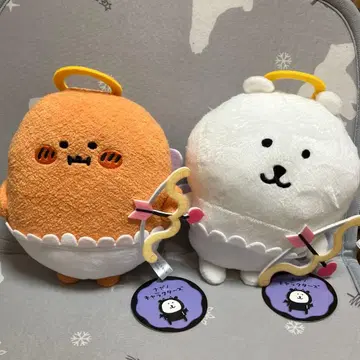 나가노 캐릭터 천사 & 악마 봉제 인형 천사 2종 세트