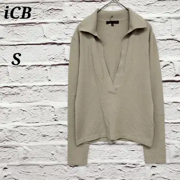 아이시비 [S] 스키퍼넥 긴팔 폴로 니트 브라운