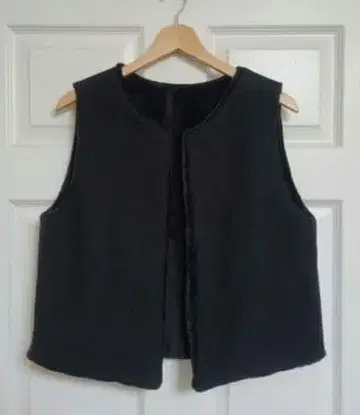 포켓 부착 dop 탬버린 & 캣 보아 베스트 [ black black ]