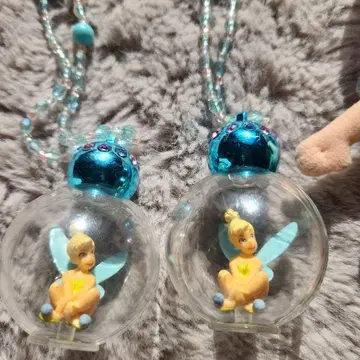 팅커벨 봉제 인형과 펜던트 2점을 포함한 3종 세트