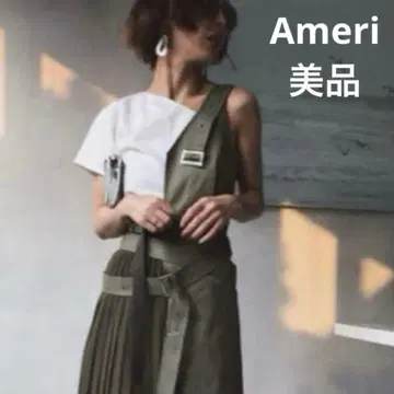 새상품급 Ameri BELT TIE SET UP SKIRT 셋업
