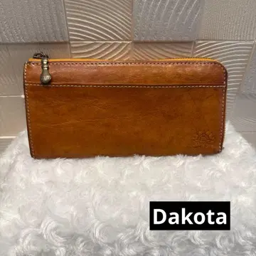 다코타 장지갑 가죽 브라운