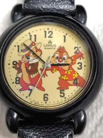 LORUS DISNEY 레스큐 레인저 칩과 데일 손목시계