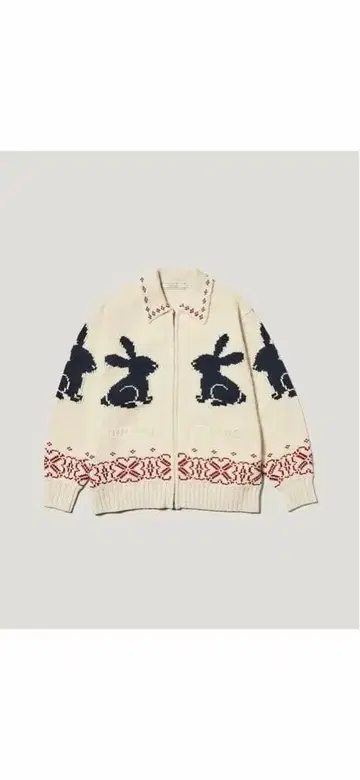 GU rokh 토끼 디자인 집업 가디건