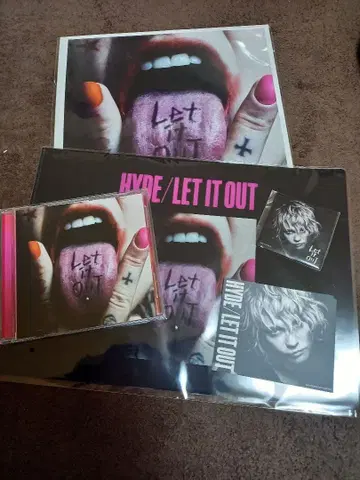 미개봉 HYDE LET IT OUT 최초 한정판 + 각 사이트 특전 5점