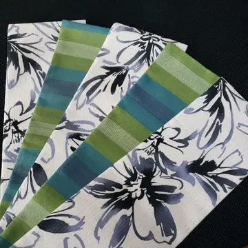 반폭 오비 겐지모노가타리 브랜드 면린넨 순수 실크