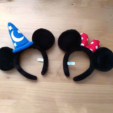 디즈니 머리띠 2개 세트 미키 미니