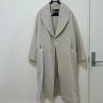 ZARA 체스터 코트 XS 라이트 베이지