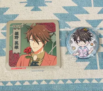 SideM 세이부엔 유원지 니기리노 히데오 캔뱃지 코스터 레토로즈