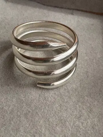 실버 스파이럴 반지