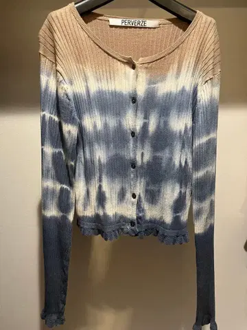 PERVERZE 타이다이 가디건 긴팔