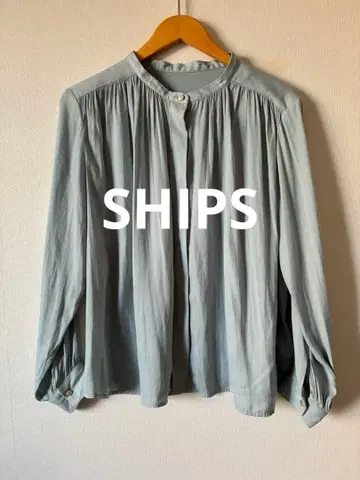 [ SHIPS Colors ] 새상품급 드레이프감 개더 블라우스