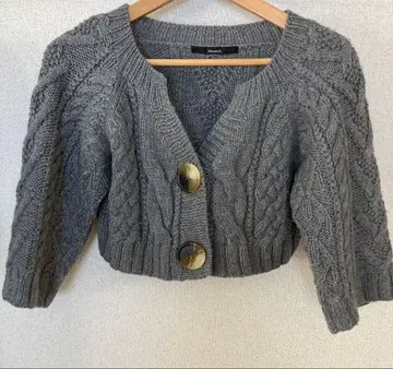 그레이 볼레로 뮤닉 울 100%