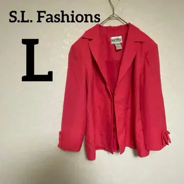 S.L. Fashions 테일러드 자켓 사이즈 8 핑크