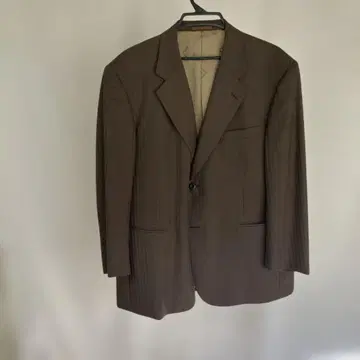 던힐 브라운 스트라이프 테일러드 자켓 이름 자수 있음