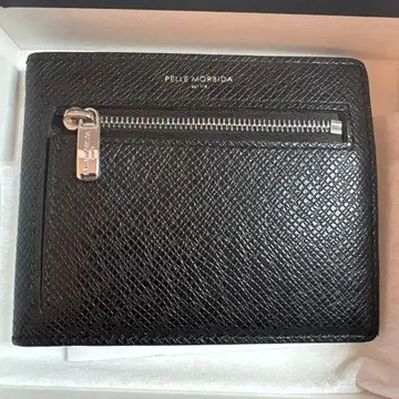 새상품급 펠레 몰비다 Pelle Morbida 블랙 접이식 지갑
