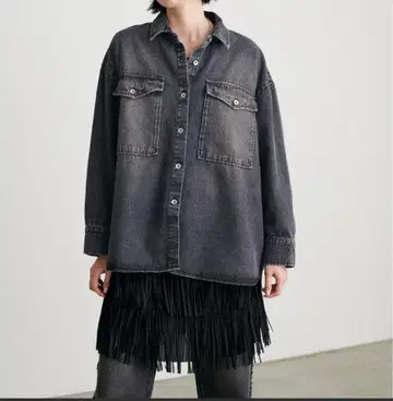 [ 미사용 새상품 ] LARUTA 데님 오버 셔츠