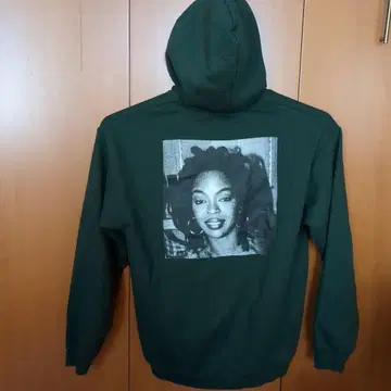 로린 힐 Lauryn hill 후드티 인터브리드 짙은 녹색 M