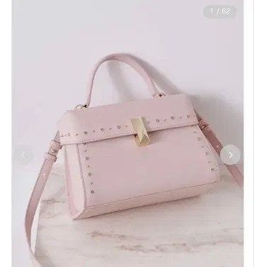 [뤼탕] 비쥬 스터드 미니백 (M) 핑크