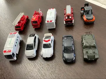 미니카 세트 10대 구급차 소방차 SUV