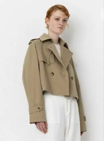 [ 새상품 미사용 택 포함 ] NAVE ( 네이브 ) 숏 트렌치 자켓