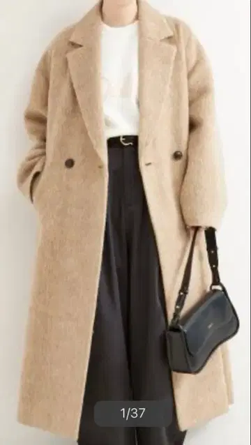 새상품급 B.C STOCK 샤기 드롭 체스터 그레이 프리 사이즈