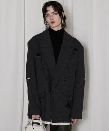 PRANK PROJECT 클래식 트위드 자켓