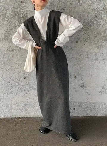 select moca 트위드 점퍼 롱 스커트 [ by SON ]